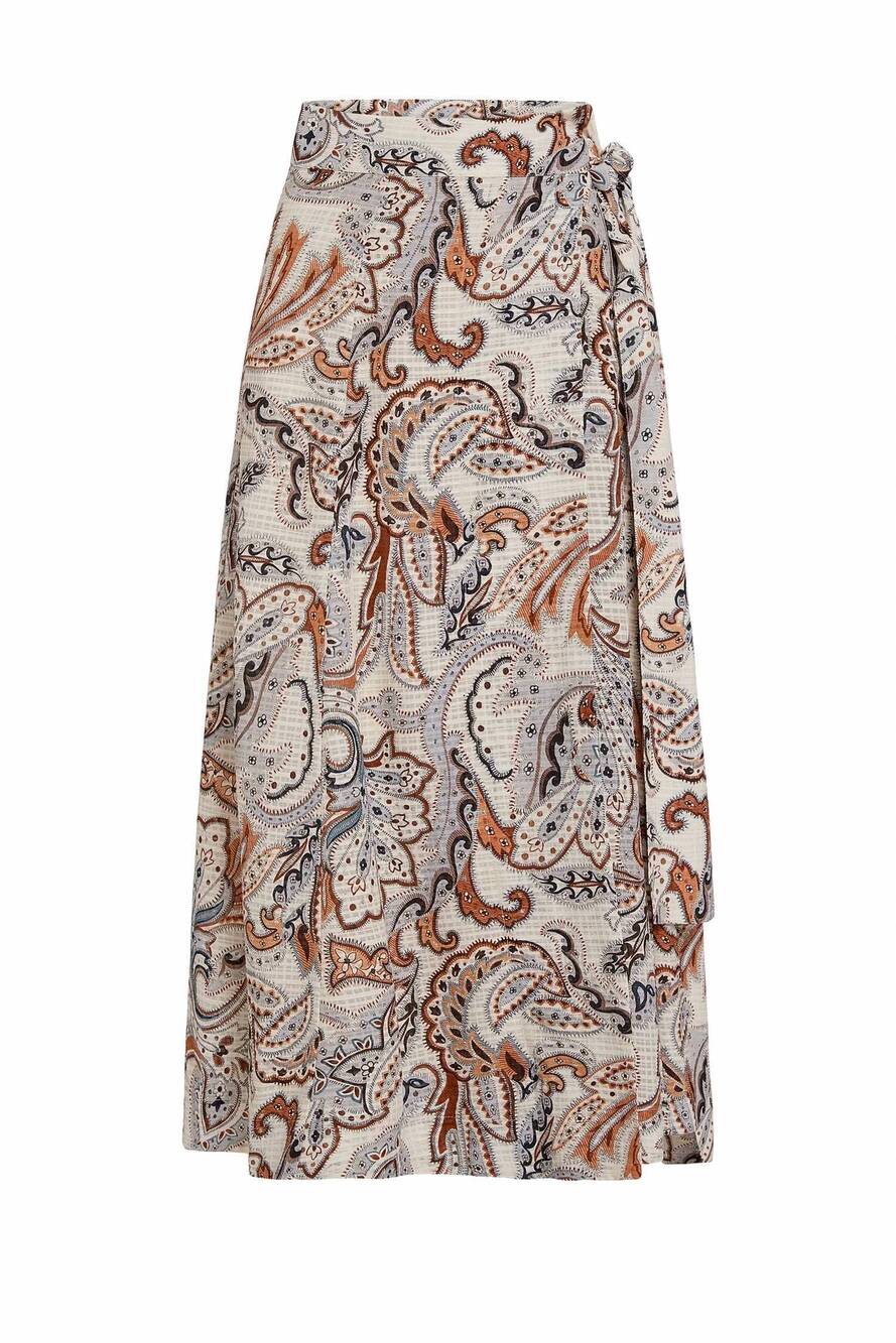 NEW MARIE OLIVER women's estine maxi wrap skirt in trinity